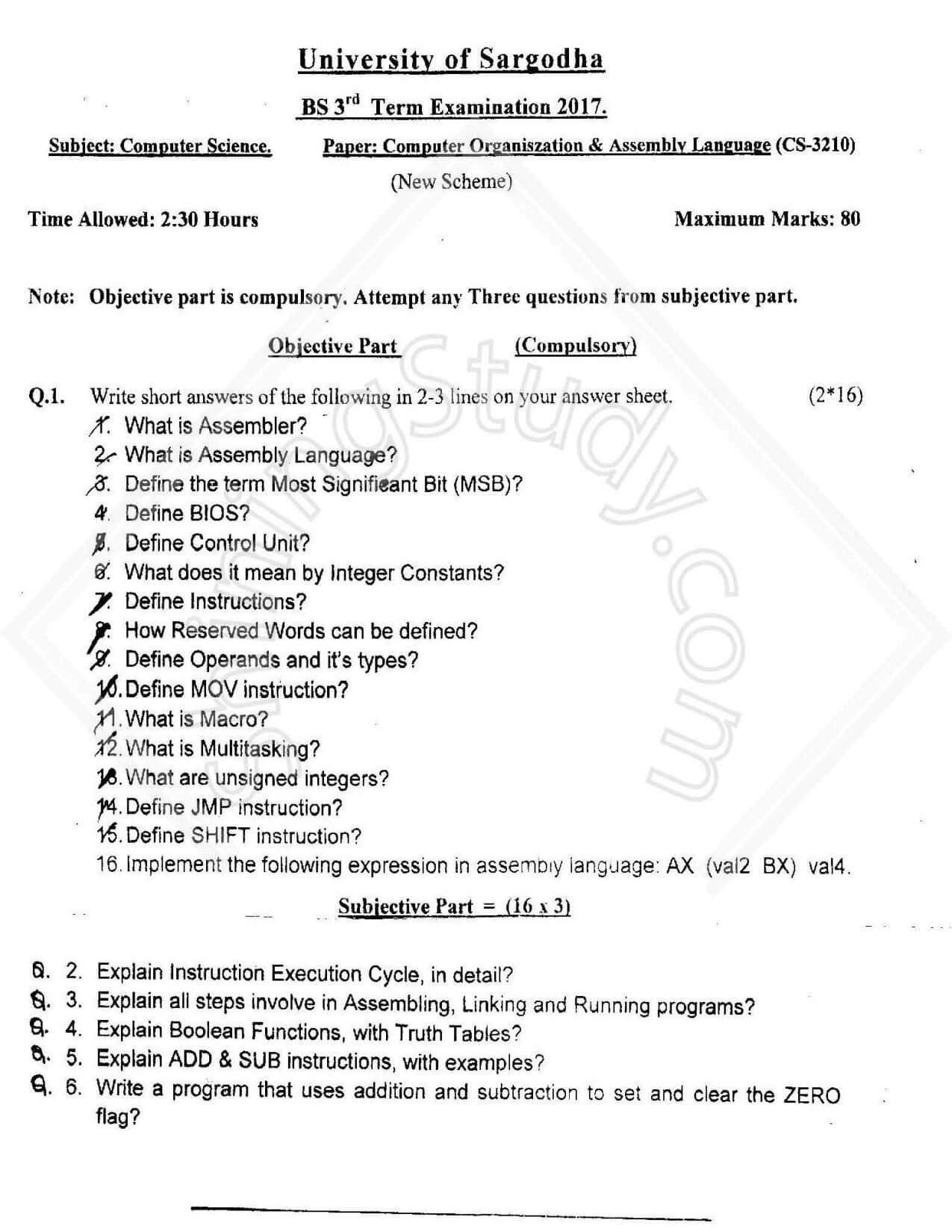 Assembly-Language-BSCS-3rd-2017-UOS