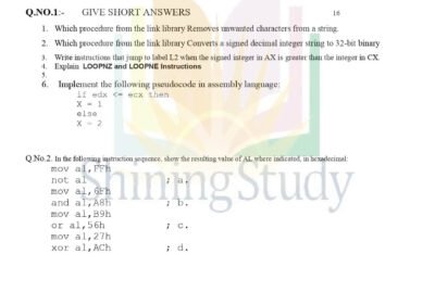 Welcome to Shining Study 28 Assembly-language-paper-3-UOL
