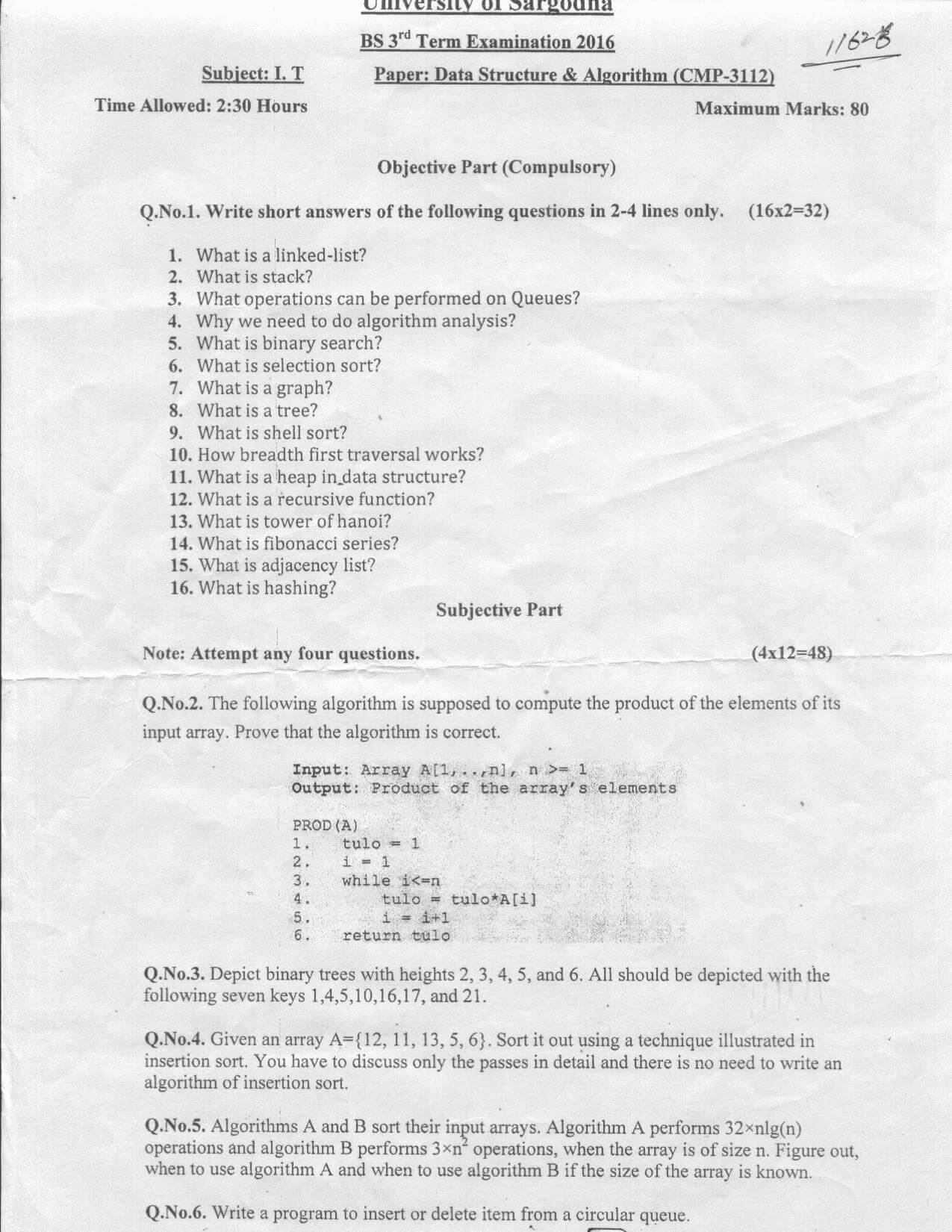 Data-Structure-Algorithms-Past-Paper-2016-BSIT-UOS
