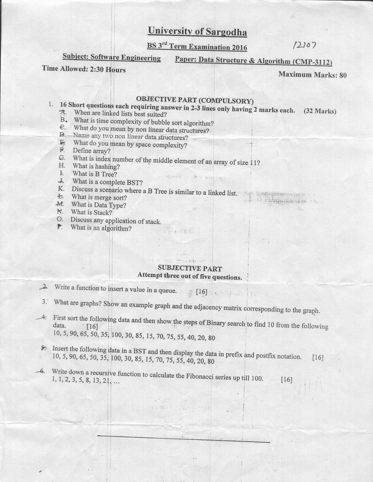 Data-Structure-Algorithms-Past-Paper-2016-BSSE-UOS