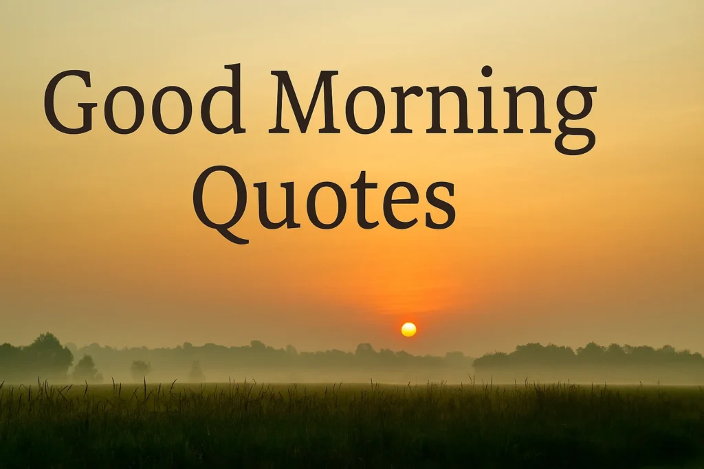 Good morning quotes image for positivity