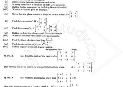 Basic-Math-MSc-IT-1st-2017-UOS