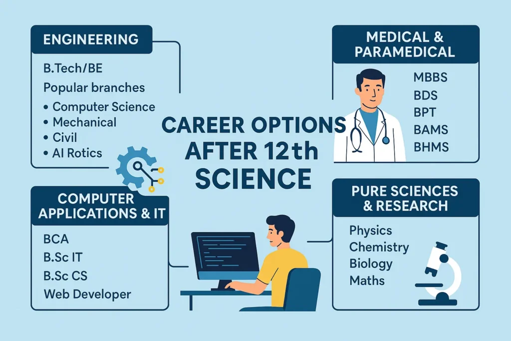 Top Career Options After 12th Science/Commerce/Arts 2 Career Options After 12th Science