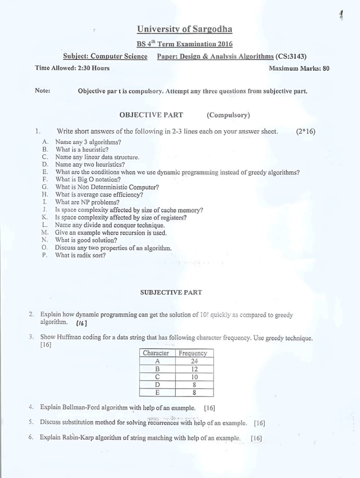 Design And Analysis Of Algorithm Shining Study