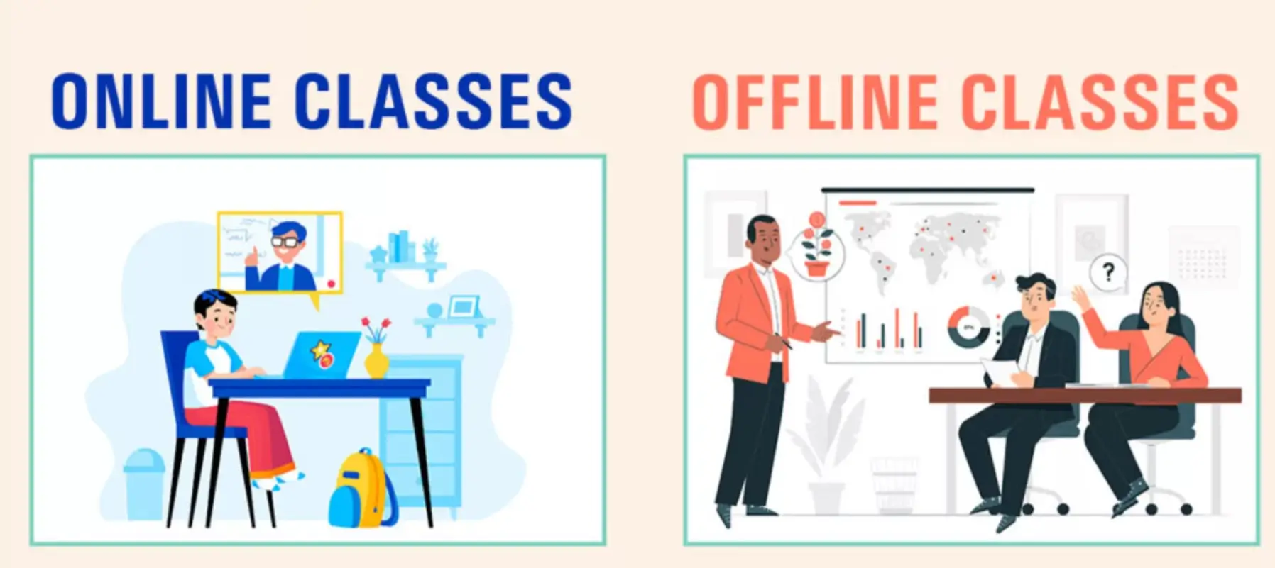 🎓 Difference Between Online and Offline Learning 1 difference between online and offline learning