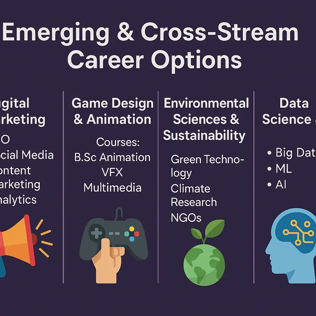 Top Career Options After 12th Science/Commerce/Arts 5 Emerging cross stream option