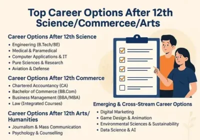 Top Career Options After 12th ScienceCommerceArts