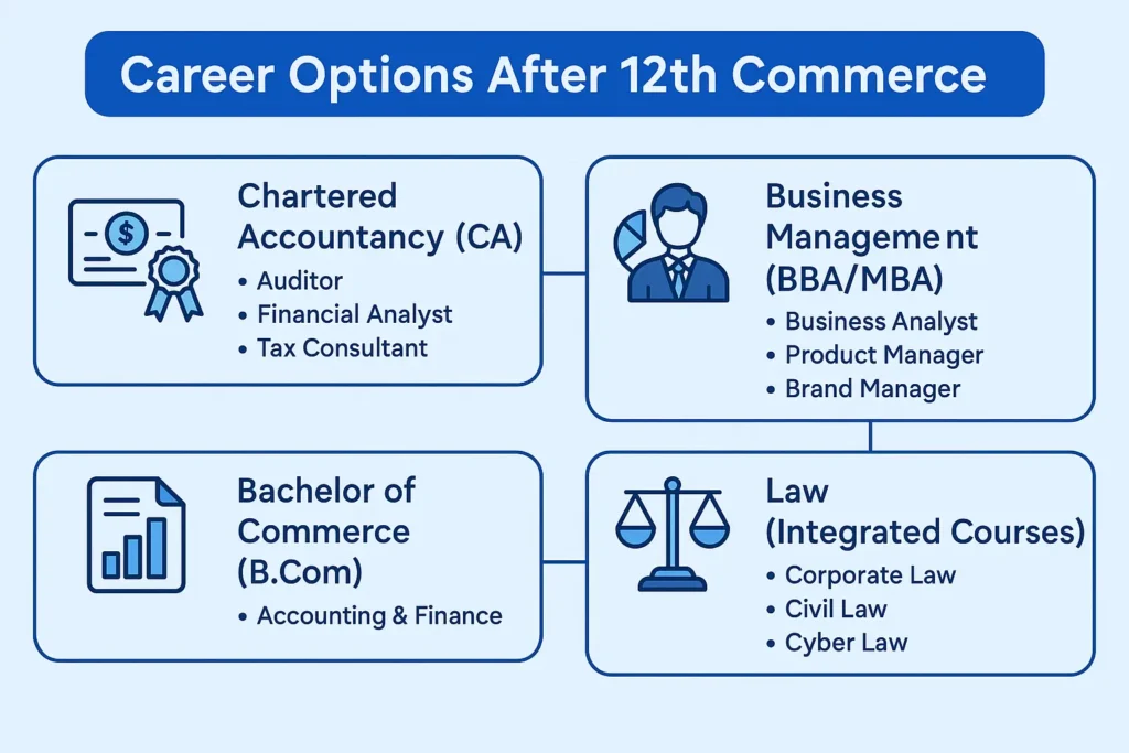 Top Career Options After 12th Science/Commerce/Arts 3 career options after 12th commerce