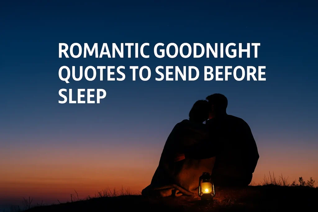 romantic goodnight quotes to send before sleep