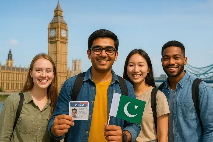 Best Countries to Study Abroad for Pakistani Students 5 Big Ben or London Bridge with international students