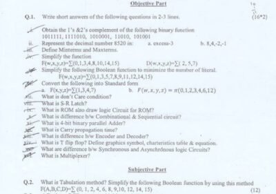 Welcome to Shining Study 27 Digital Logic Design BS IT 2nd Term Past paper 2014 UOS