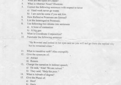 Welcome to Shining Study 27 Functional English BSCS 1st Term Past Paper 2015 UOS