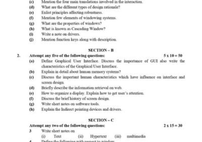 HUMAN COMPUTER INTERFACE B.TECH Term 6th 2016 17