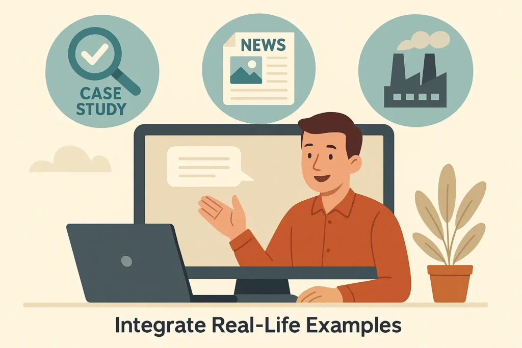 How to Make Your Online Classes More Engaging 7 Integrate Real Life Examples