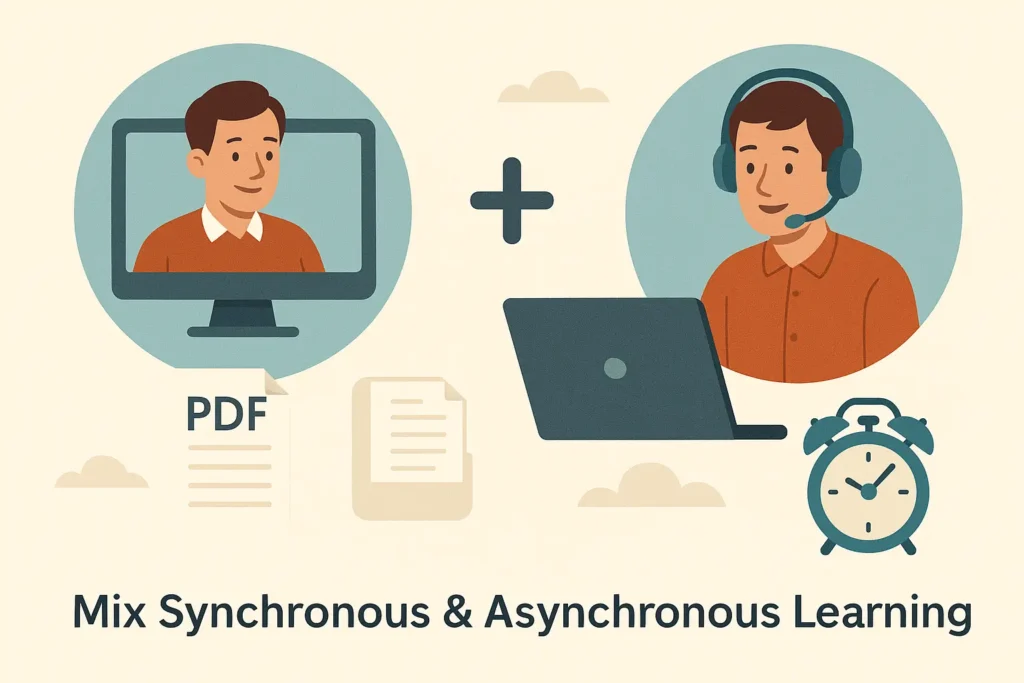 How to Make Your Online Classes More Engaging 8 Mix Synchronous & Asynchronous Learning