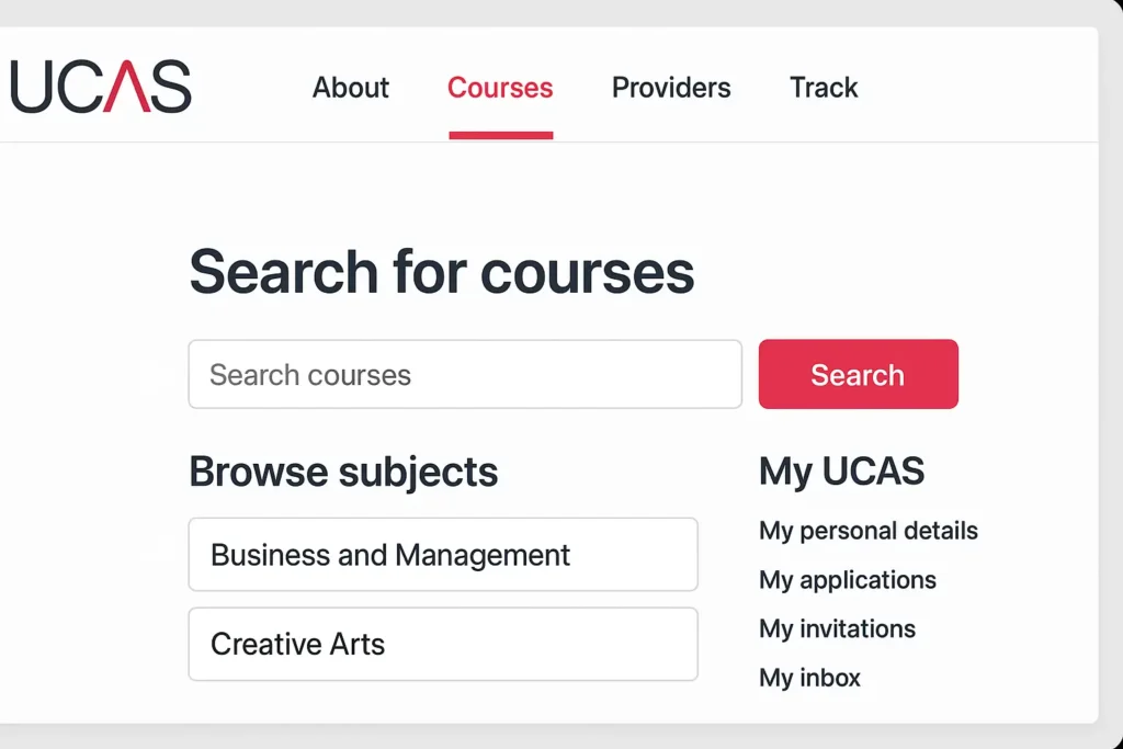 How to Apply to Universities in the UK – Complete Guide for 2025 3 illustration of UCAS portal