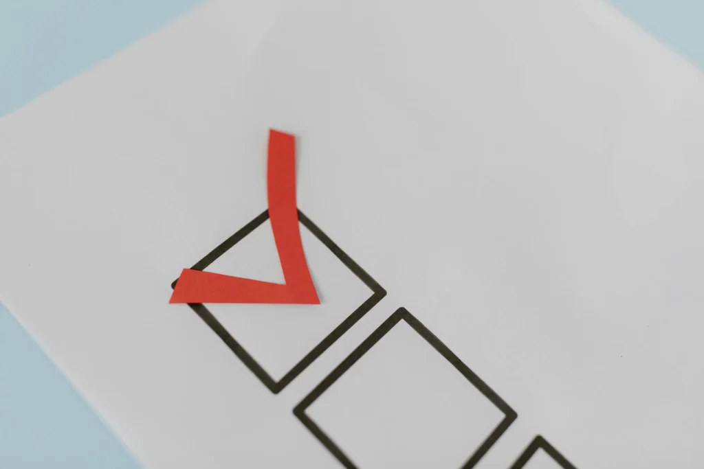 A target or checklist graphic