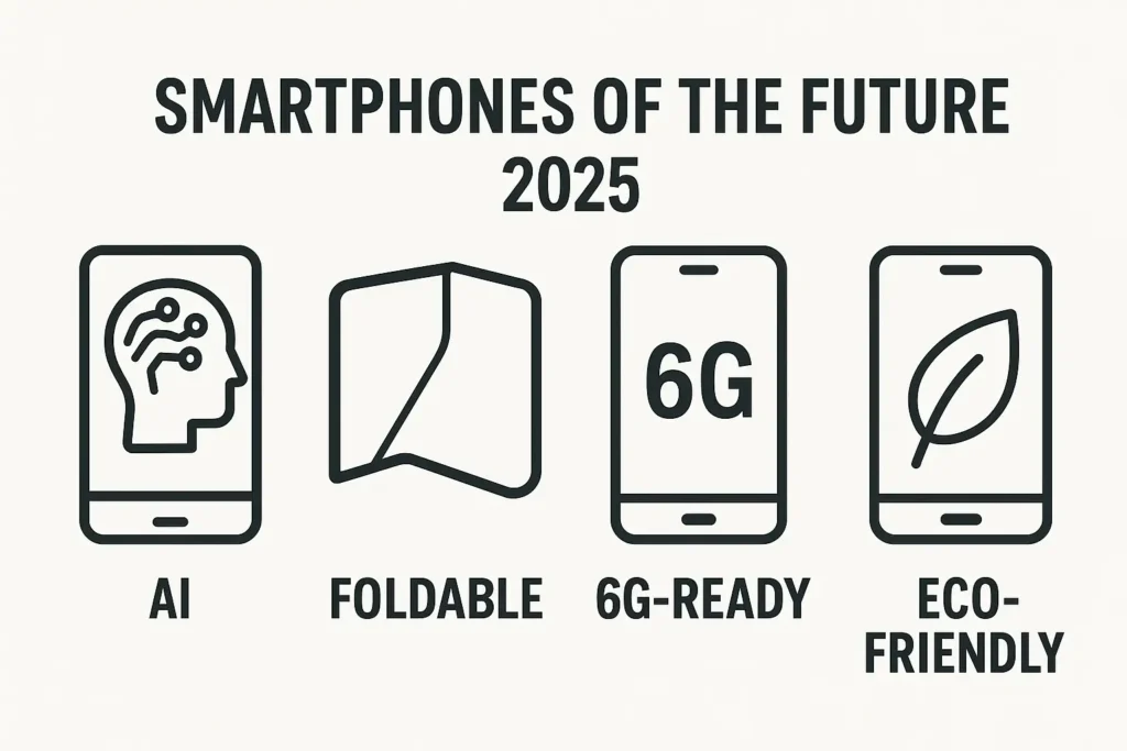 Smartphones of the Future: Best Upcoming Phones in 2025 5 Future smartphone trends 2025 – AI, foldable phones, and 6G-ready devices