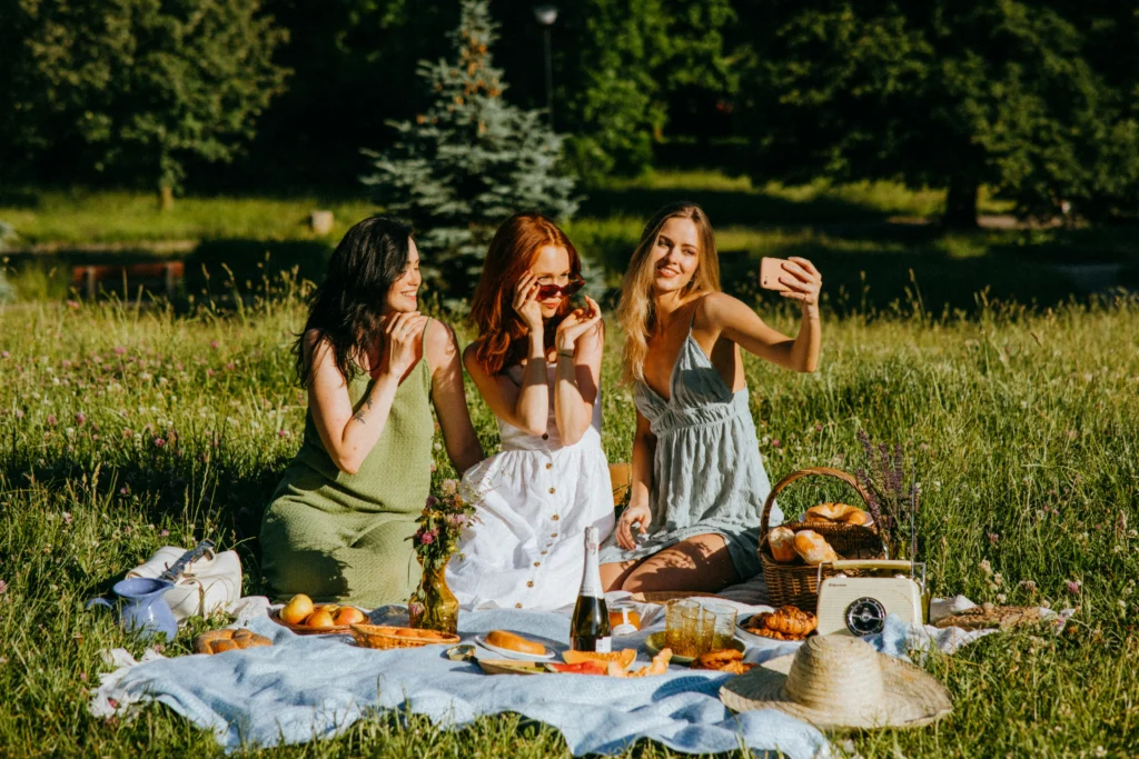 Smartphone with “no notification” or nature lifestyle picture.