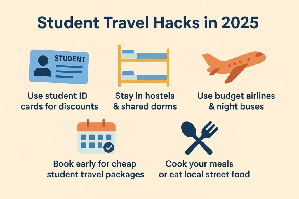 Student travel hacks in 2025