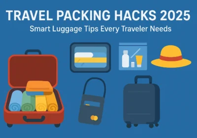 Travel packing hacks 2025 – smart luggage tips infographic
