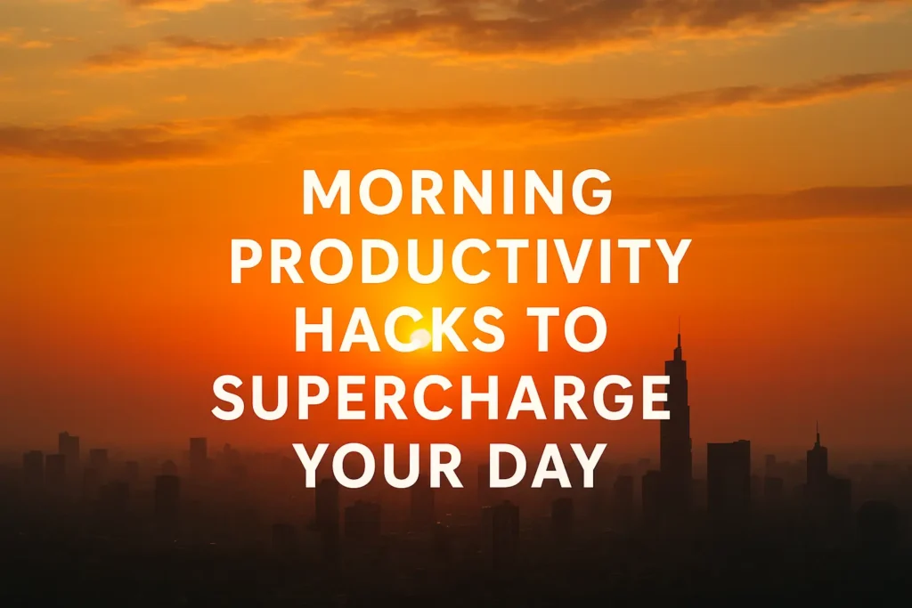 Morning productivity hacks – sunrise inspiration to start your day with energy and focus
