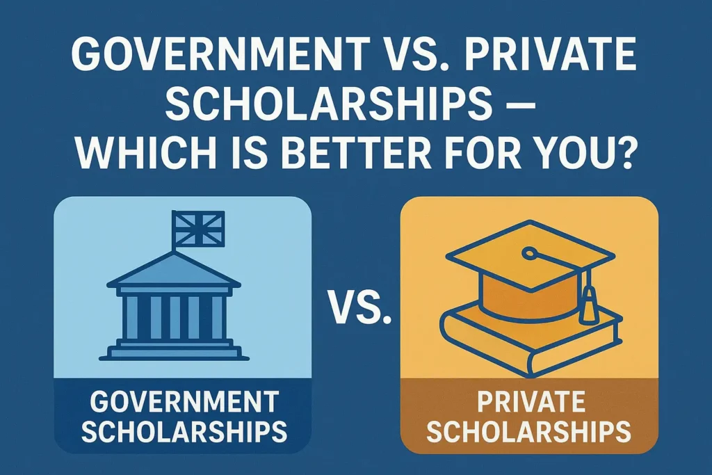 Education funding options Government vs. Private Scholarships explained