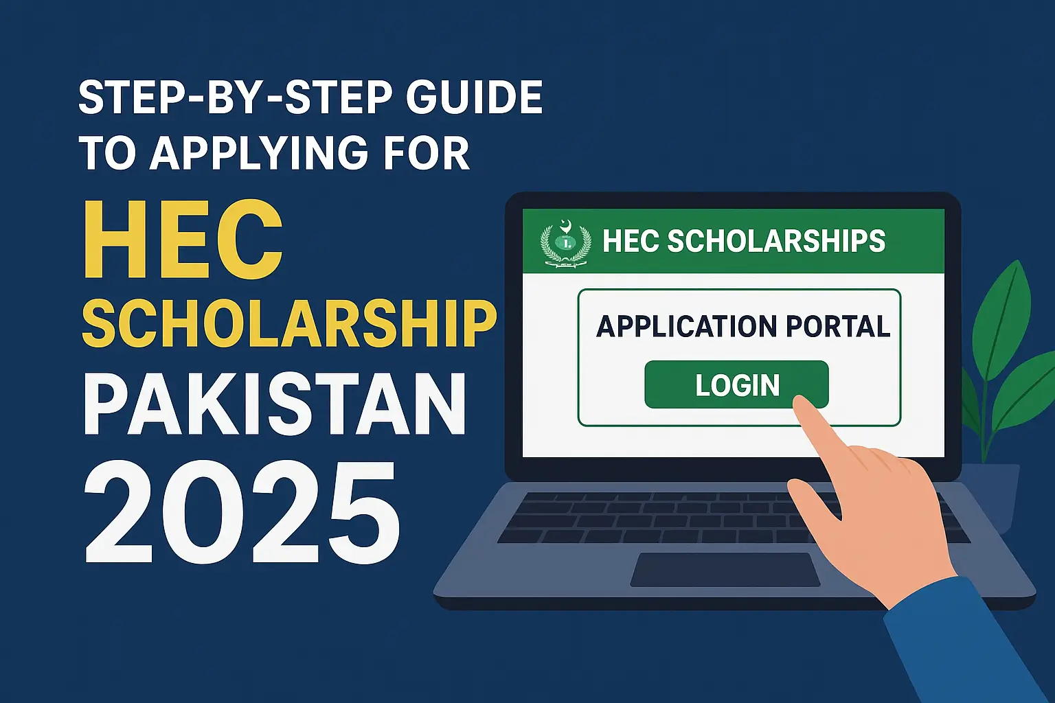 Step-by-Step Guide to Applying for HEC Scholarships (2025) 1 HEC Scholarships Pakistan 2025 – Complete Step by Step Guide to Apply Online via HEC Portal